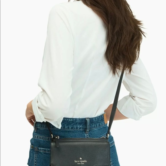 kate spade Bags Kate Spade Karlee Flap Crossbody Black Leather Greene St Poshmark